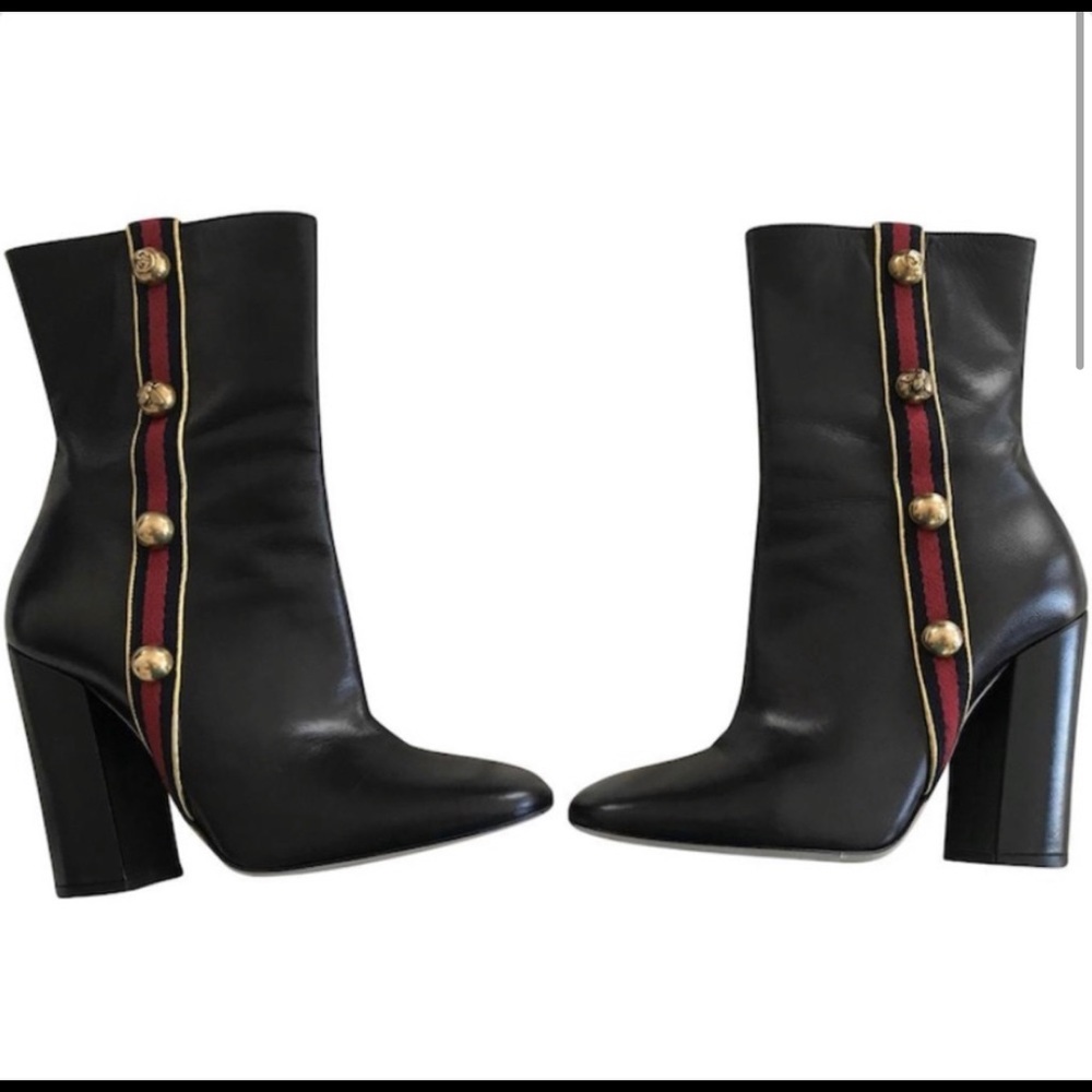 RARE Gucci mid calf Carly Globe booties
